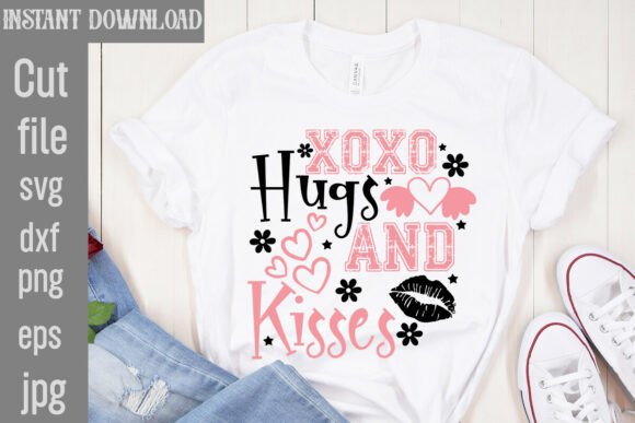 Download Xoxo Hugs and Kisses SVG Cut File - Premium Resources