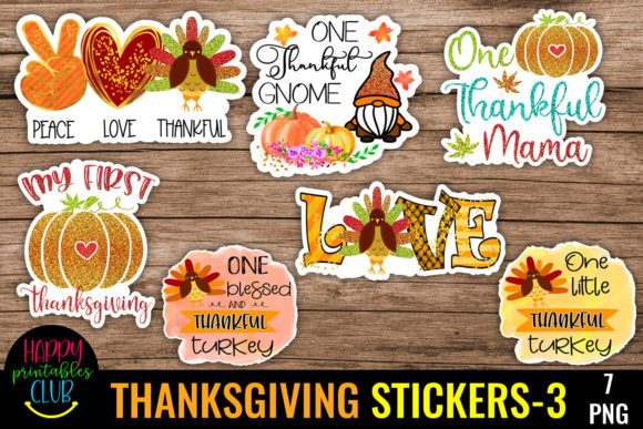 Download Thanksgiving Stickers 3-Thanksgiving - Premium Bundle