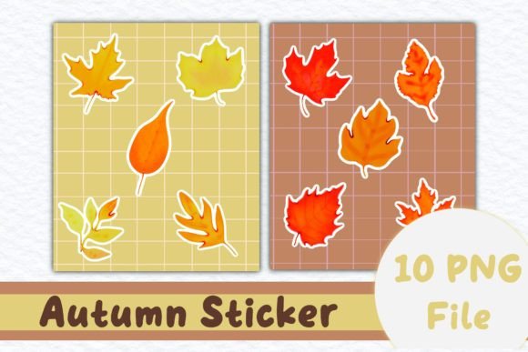 Download Autumn Leave Stickers Set - Premium Resources