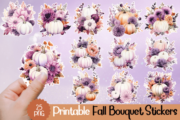 Download Printable Fall Bouquet Stickers - Premium Resources